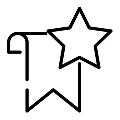 Pixel perfect bookmark favorite icon. Vector illustration