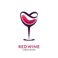 Abstract Wineglass Icon