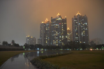 Fototapeta na wymiar The view of skyline in Guangzhou, China