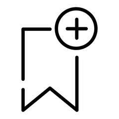 Pixel perfect bookmark favorite icon. Vector illustration