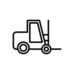 Forklift Icon Design Vector Template Illustration