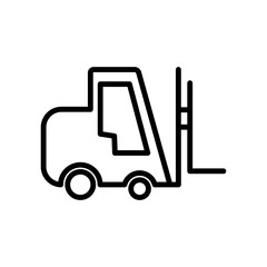 Forklift Icon Design Vector Template Illustration