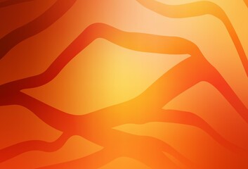 Light Red, Yellow vector blurred bright pattern.