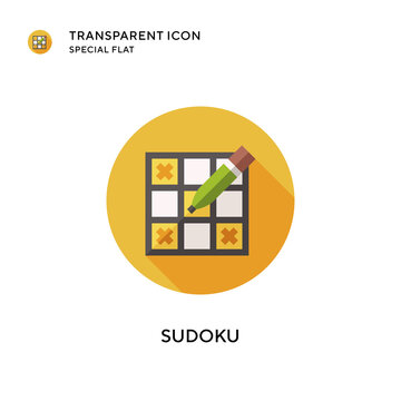 Sudoku Vector Icon. Flat Style Illustration. EPS 10 Vector.