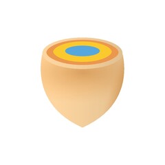 Korean spinning top on white background