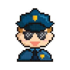 Pixel art police