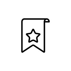 Bookmark Icon Design Vector Template Illustration