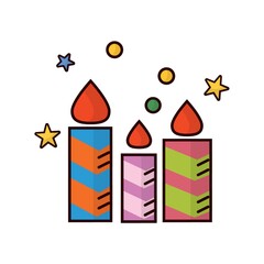 burning candles