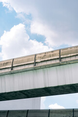 Fototapeta premium Minimal mood of sky train rail road background