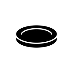 Plate Icon Design Vector Template Illustration