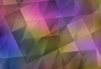 Light Multicolor vector abstract polygonal pattern.
