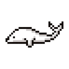 Porpoise 8-bit vector illustration