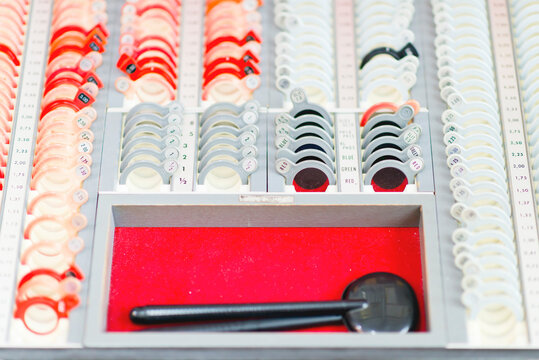 Ophthalmological equipment trial lens set