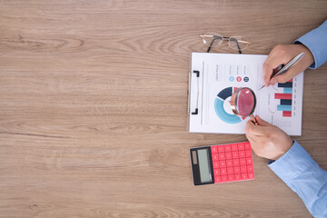An economist is observing a financial chart