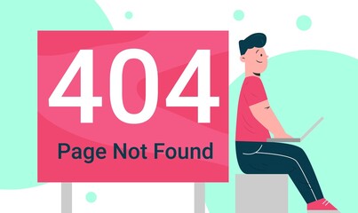 Obraz na płótnie Canvas 404 error page not found