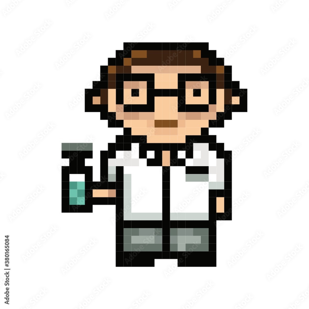 Sticker Male pharmacist with medicine