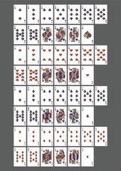 Set of playing cards icons