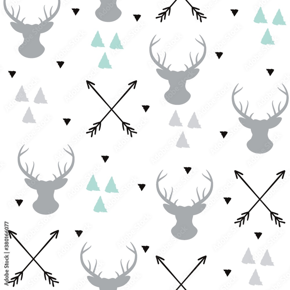 Poster scandinavian pattern design