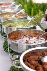 Malay traditional food serve in a big tray