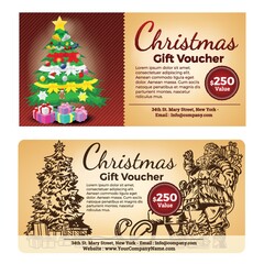 Christmas voucher design