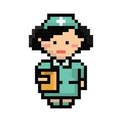 Obraz premium Female nurse with medical chart