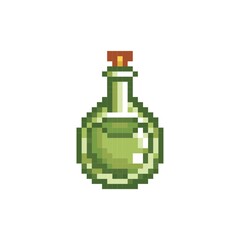 Fototapeta premium Pixelated potion vial