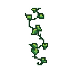 Pixelated vine plant