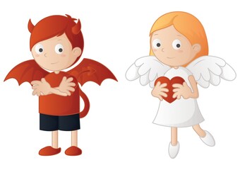 Set of character icons