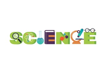 Science lettering design