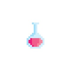 Pixelated potion vial