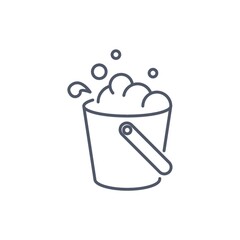 Bucket of soap water