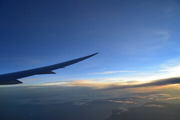 The view from an airplane in China