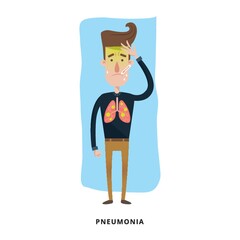 Man with pneumonia