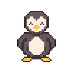 Pixel art penguin
