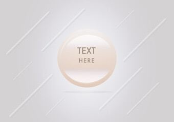 luxury round shape banner background, sale vector