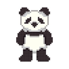 Obraz premium Pixel art panda