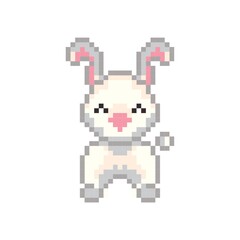 Pixel art rabbit
