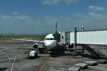 The view from an airplane in New Zealand