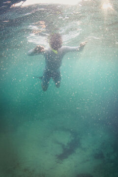 Snorkeler drowning in the sea