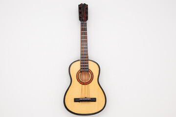 Fototapeta premium Beautiful sunburst guitar isolated on white background