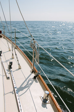 Sailing boat on the water