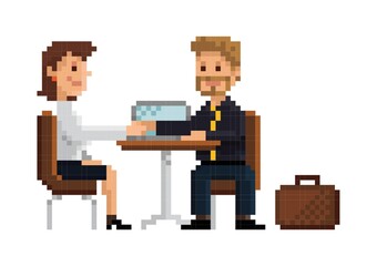 Pixel art business agreement