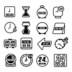 Collection of clock icons