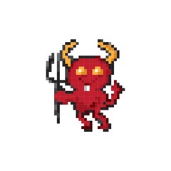 Pixel art devil