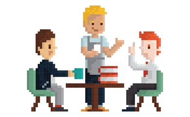 Pixel art business discussion