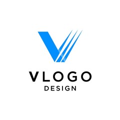 abstract V letter logo design vector inspiration