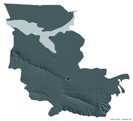 Jizzakh, region of Uzbekistan, on white. Administrative © Yarr65