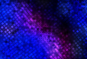 Obraz premium Dark Pink, Blue vector texture in rectangular style.