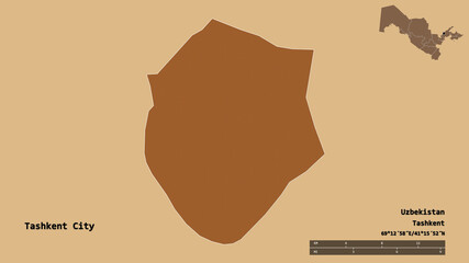 Tashkent City, city of Uzbekistan, zoomed. Pattern