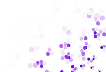 Light Purple vector template with circles.
